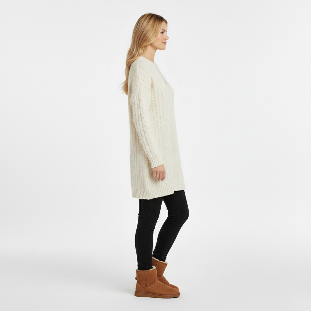 Women's Cable Knit Sweater Dress