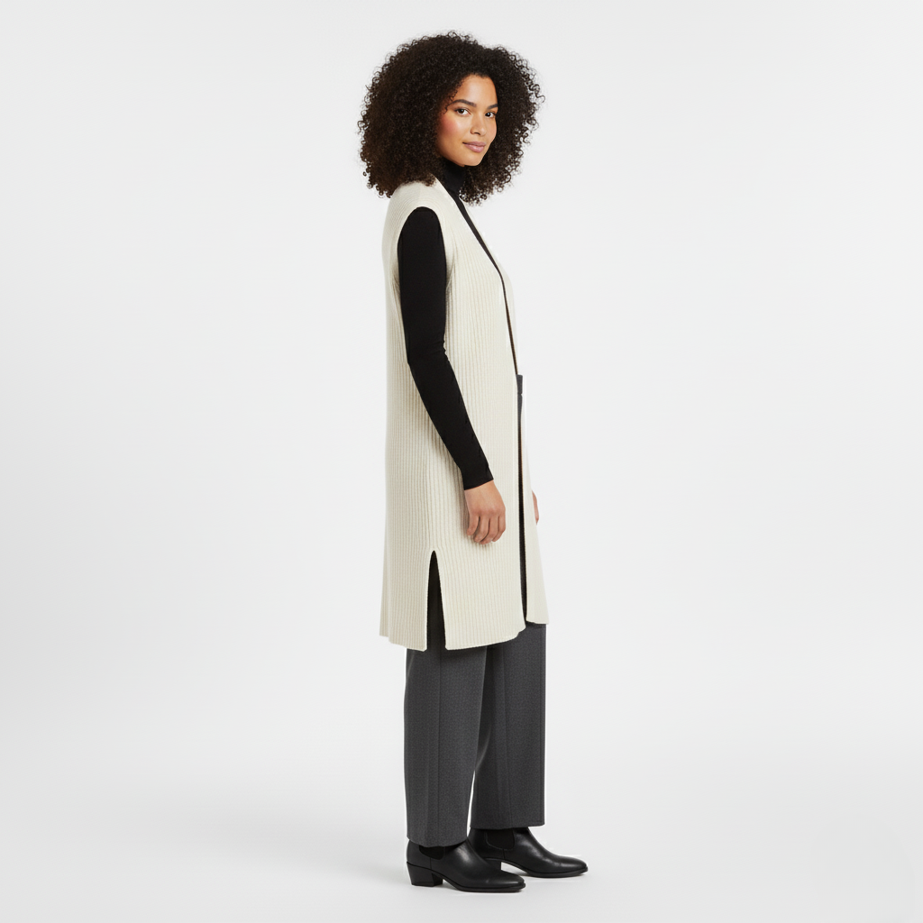 Women's Long Knit Vest