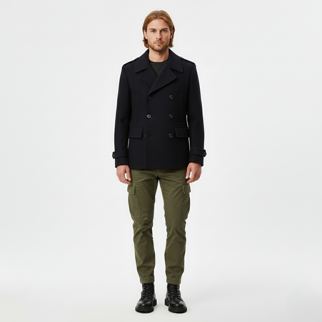 Men's Peacoat