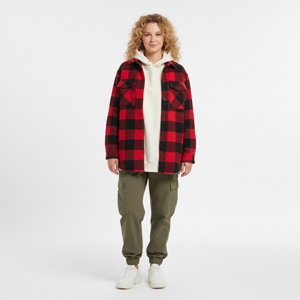 Women's Buffalo Plaid Overshirt