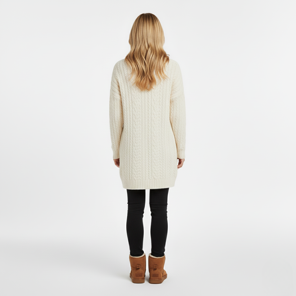 Women's Cable Knit Sweater Dress