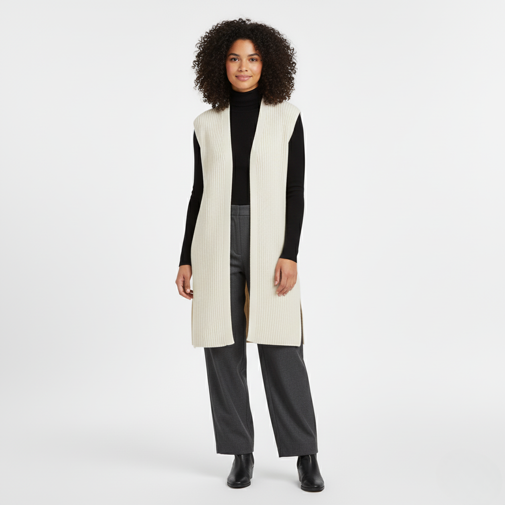 Women's Long Knit Vest
